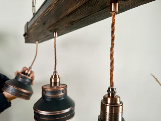 Industrial lighting ,Patina Light fixture ,Rustic chandelier , Farmhouse lighting ,Pendant light,