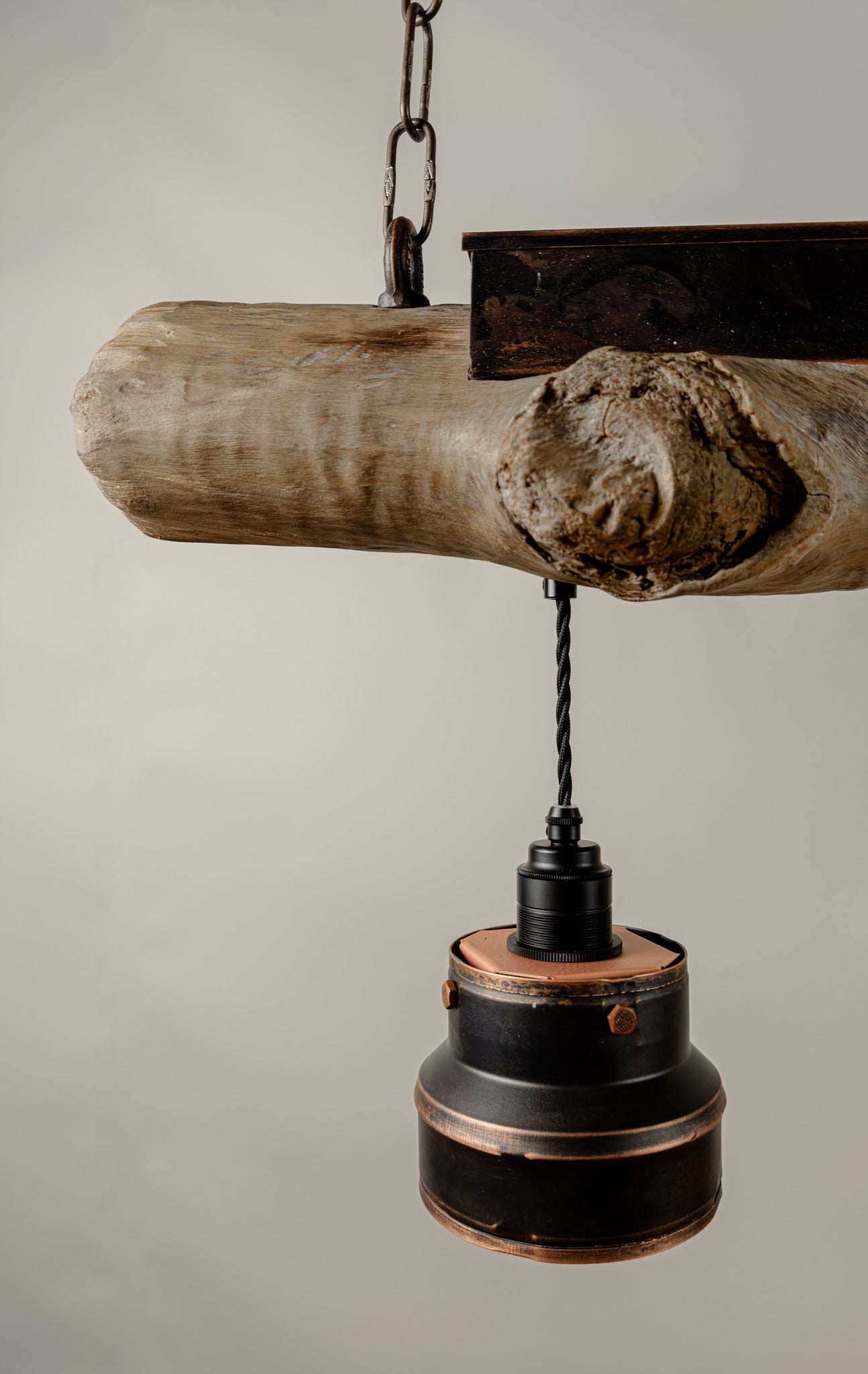 DriftIron - handcrafted rustic industrial pendant