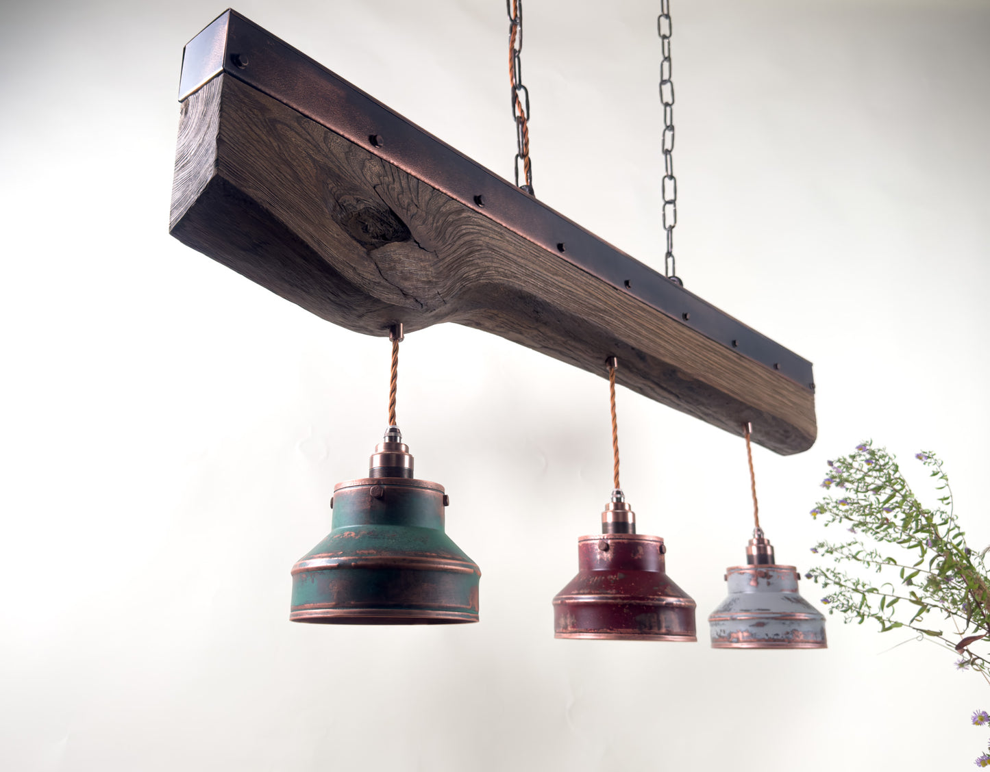 ElmForge – handcrafted rustic industrial pendant