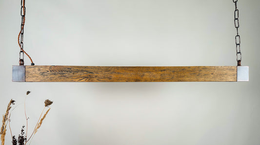 Oak wood ,Industrial Lighting ,Farmhouse Chandelier , Led light ,Pendant Light