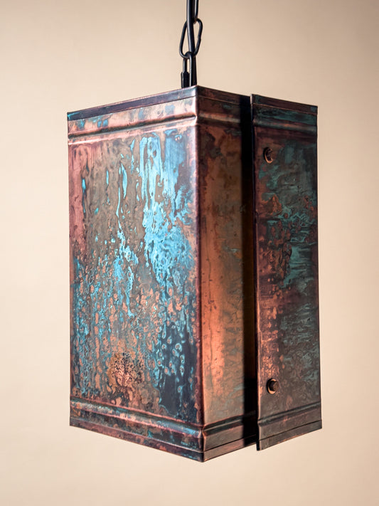 Industrial handcrafted lighting fixture