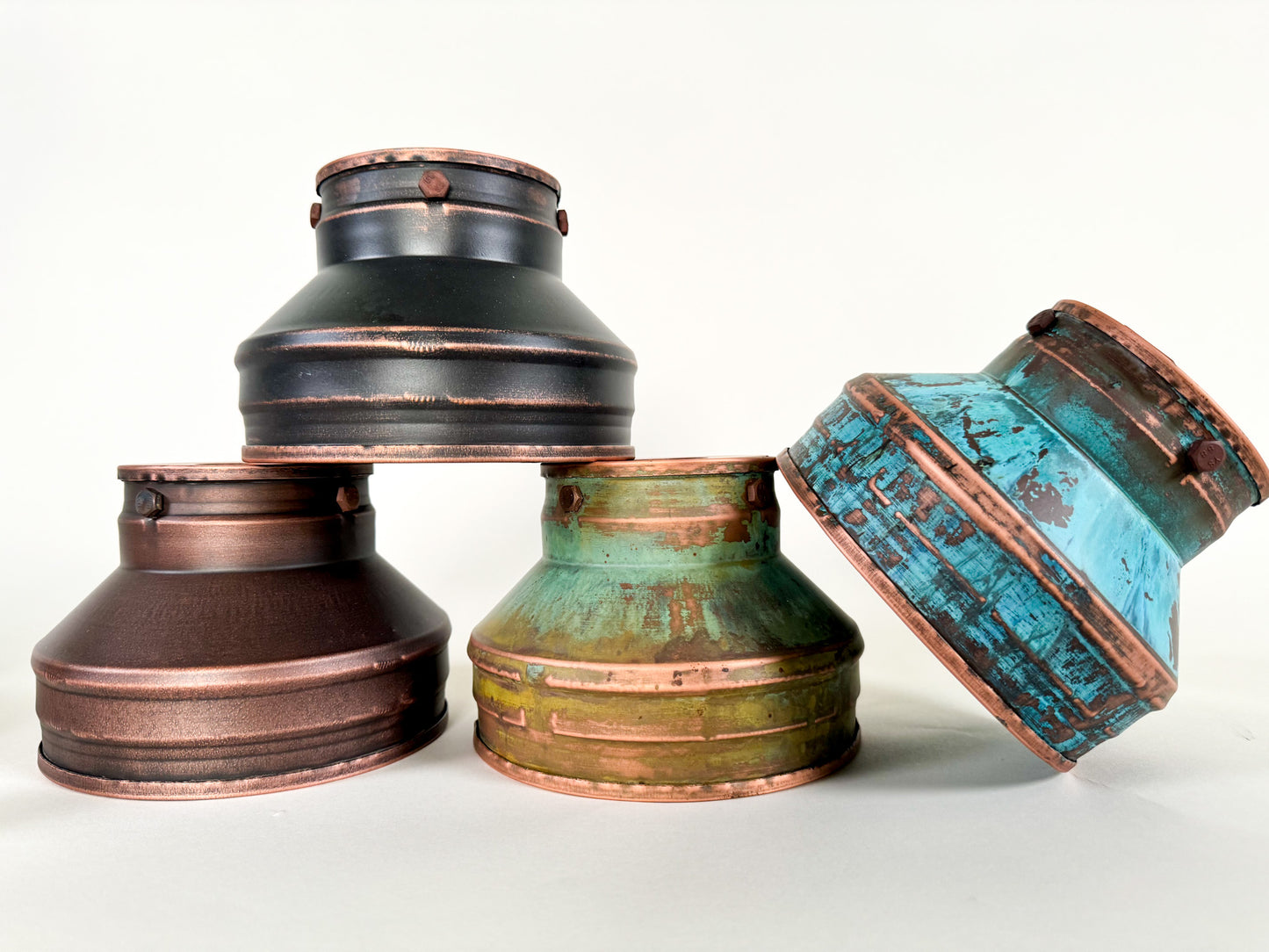 Industrial light Modern Copper lamp Patina light fixture