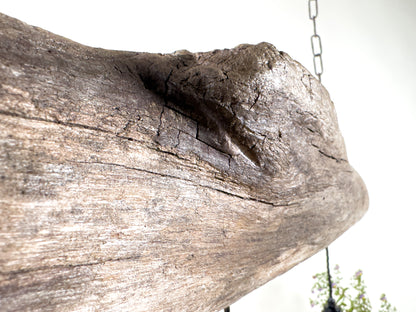 Driftbjelke - Rustic Driftwood & Copper Patina Chandelier