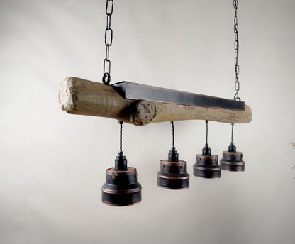 DriftIron - handcrafted rustic industrial pendant