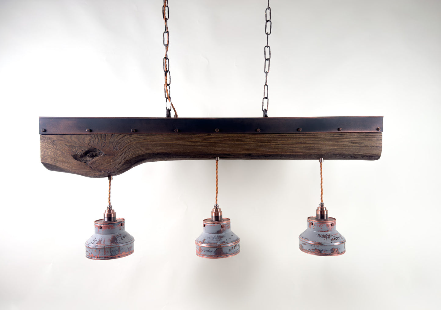 ElmForge – handcrafted rustic industrial pendant