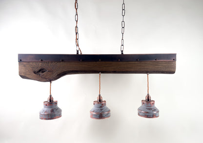 ElmForge – handcrafted rustic industrial pendant