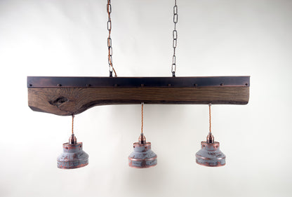 ElmForge – handcrafted rustic industrial pendant