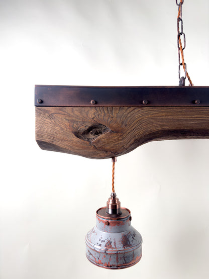 ElmForge – handcrafted rustic industrial pendant