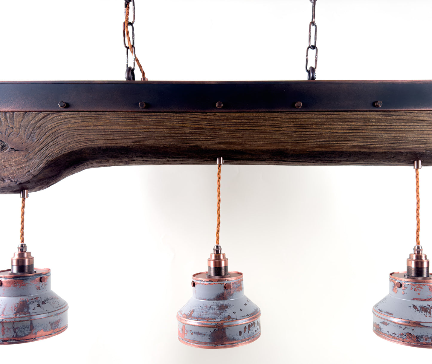 ElmForge – handcrafted rustic industrial pendant