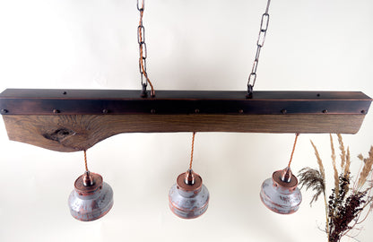 ElmForge – handcrafted rustic industrial pendant