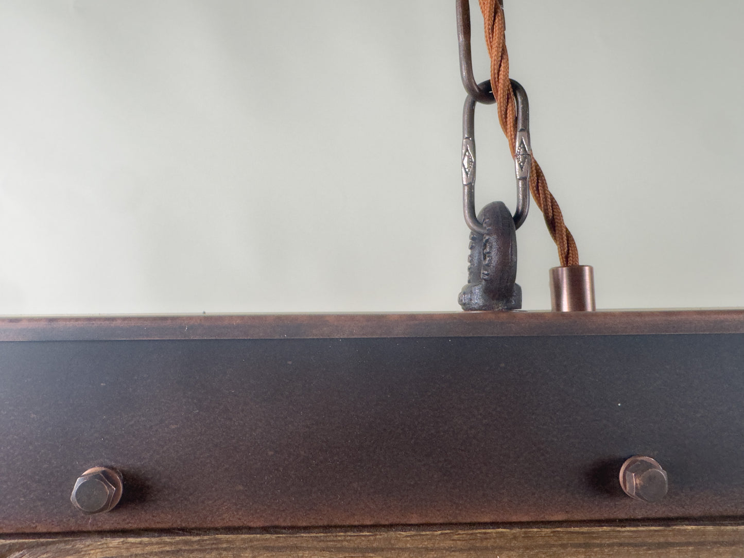 ElmForge – handcrafted rustic industrial pendant