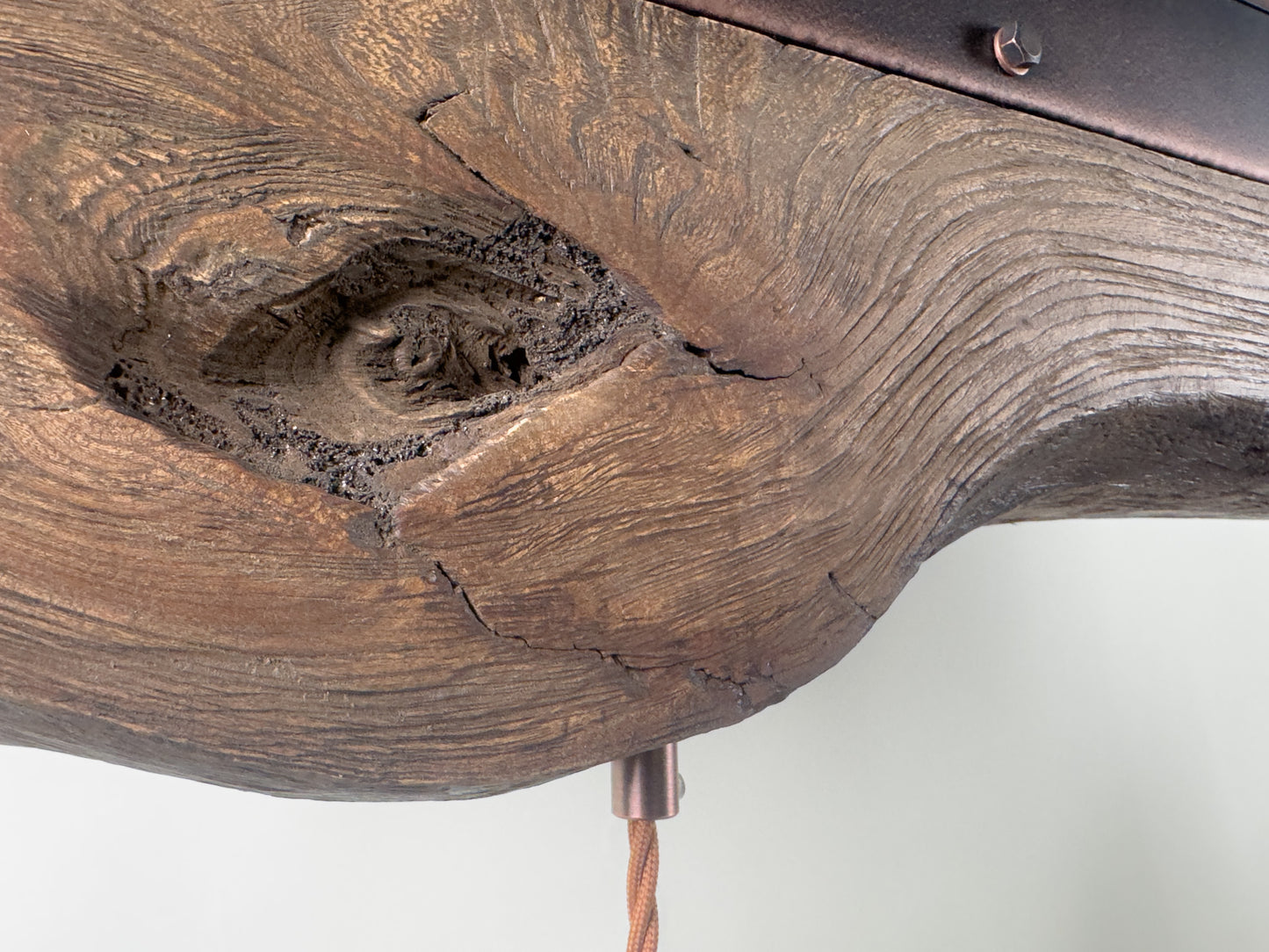 ElmForge – handcrafted rustic industrial pendant