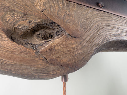 ElmForge – handcrafted rustic industrial pendant