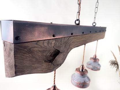 ElmForge – handcrafted rustic industrial pendant