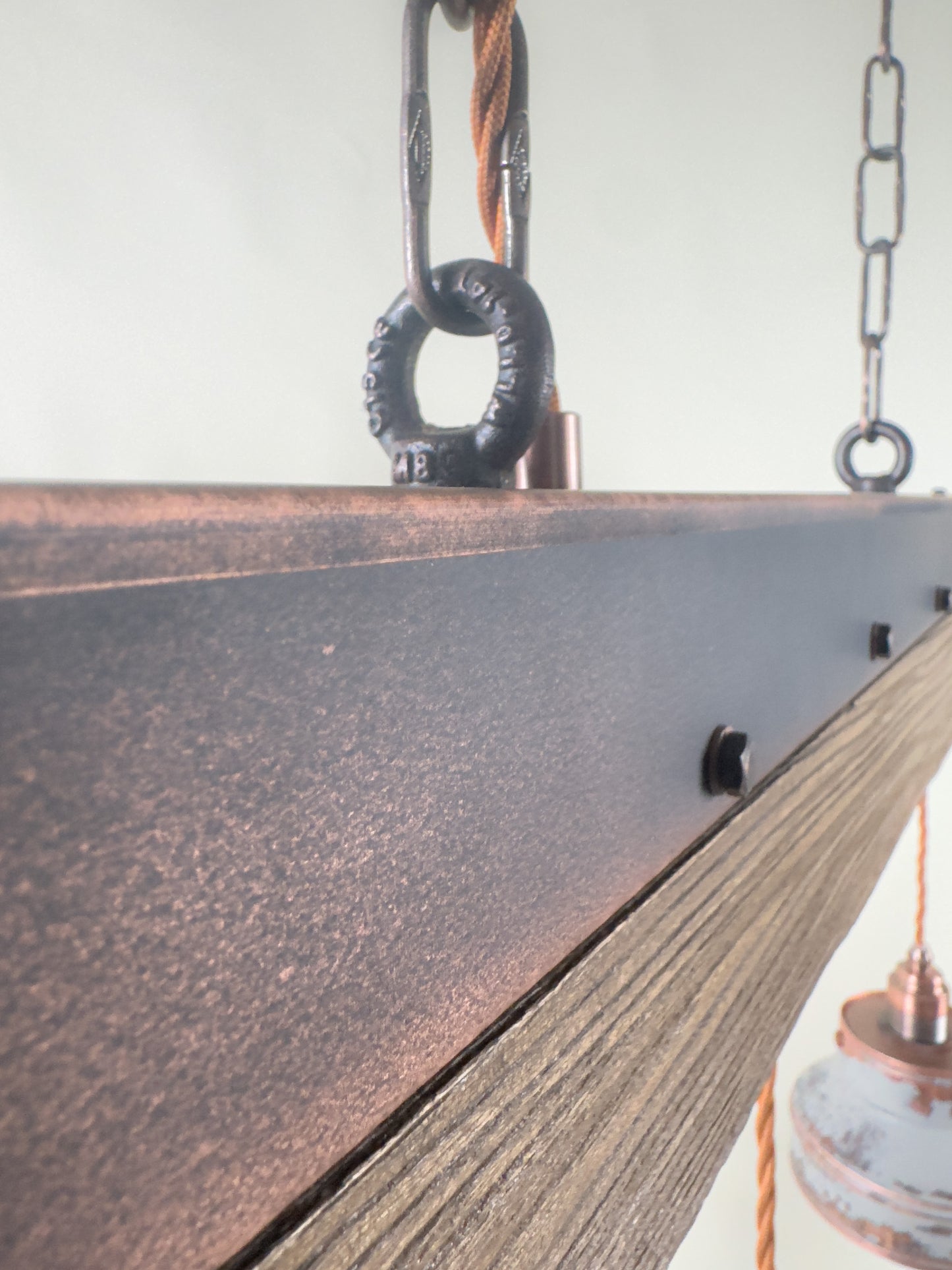 ElmForge – handcrafted rustic industrial pendant