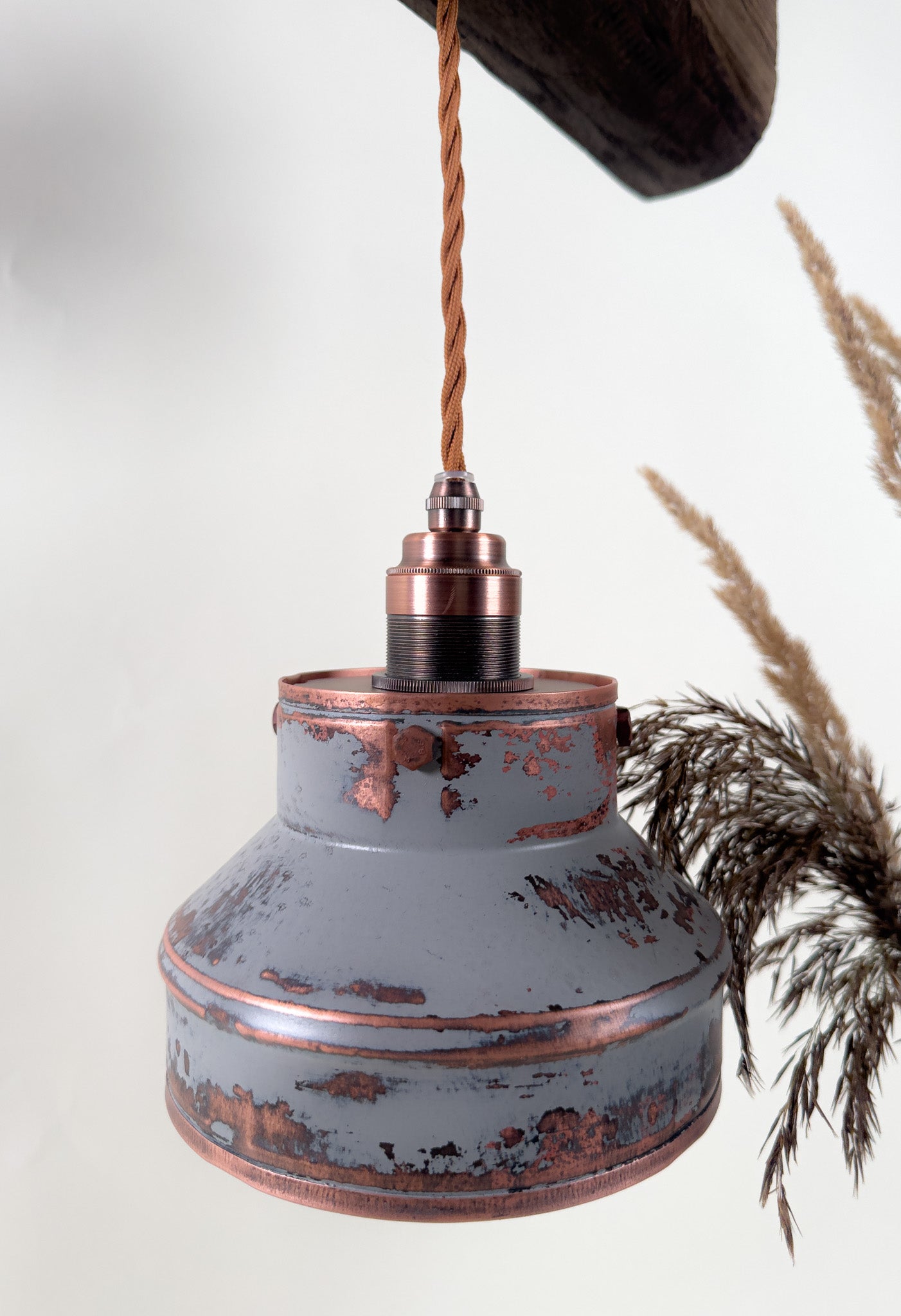 ElmForge – handcrafted rustic industrial pendant