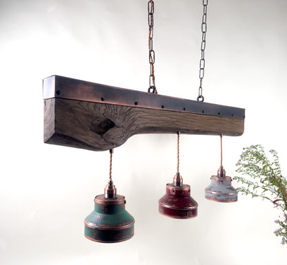 ElmForge – handcrafted rustic industrial pendant