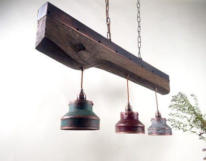 ElmForge – handcrafted rustic industrial pendant