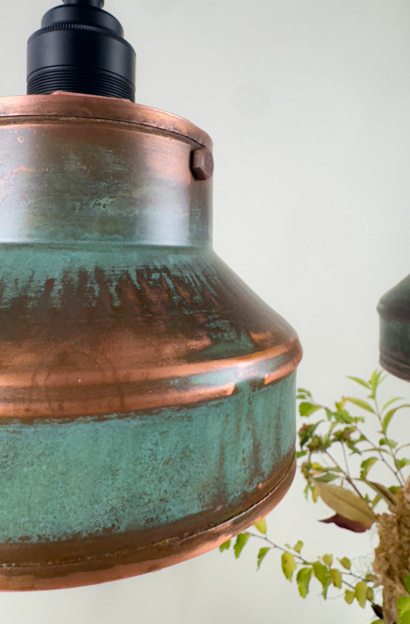 Rust and Pine - Unique handcrafted triple lighting fixture