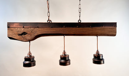 ElmForge – handcrafted rustic industrial pendant