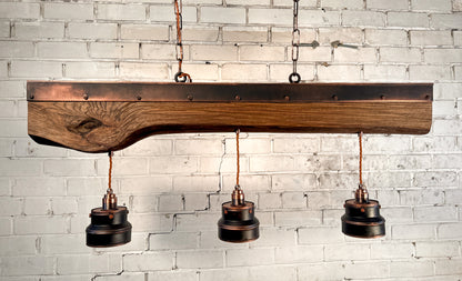 ElmForge – handcrafted rustic industrial pendant
