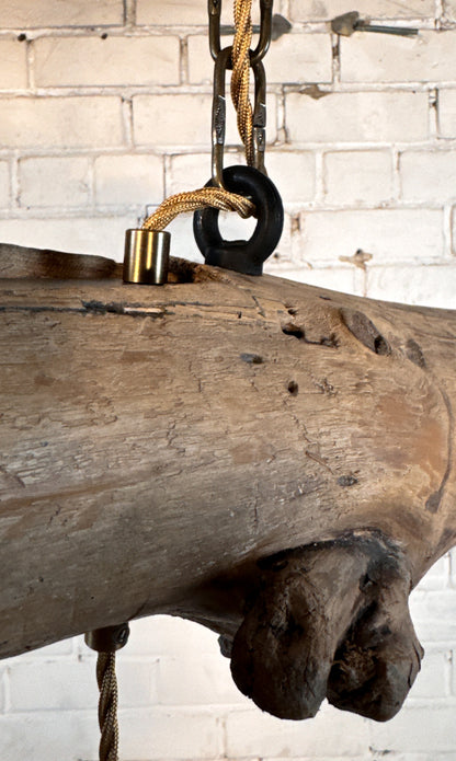 Rustic Shoreline – Weathered Wood & brass Chandeliers