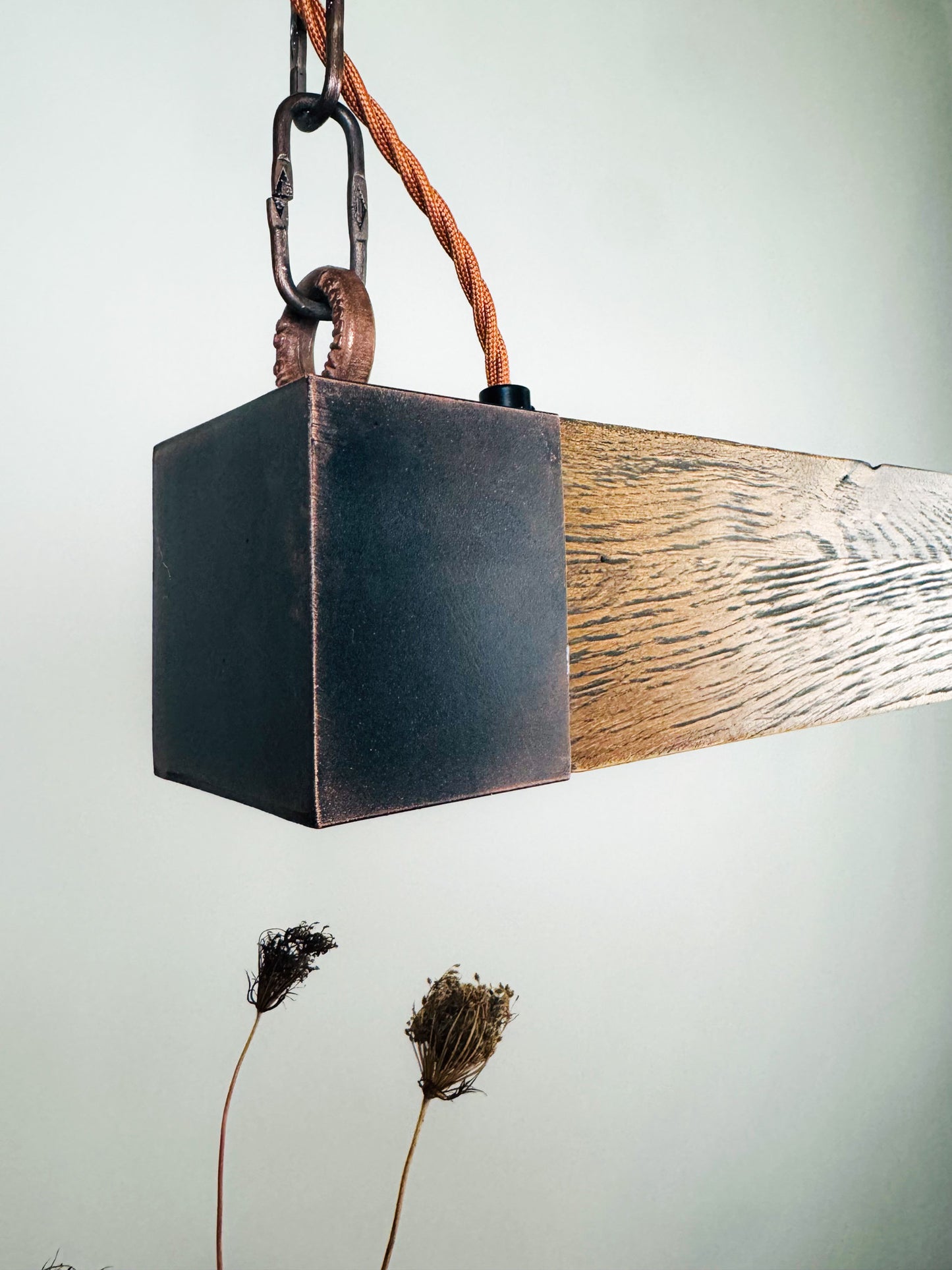 Oak wood ,Industrial Lighting ,Farmhouse Chandelier , Led light ,Pendant Light