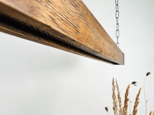 Oak wood ,Industrial Lighting ,Farmhouse Chandelier , Led light ,Pendant Light
