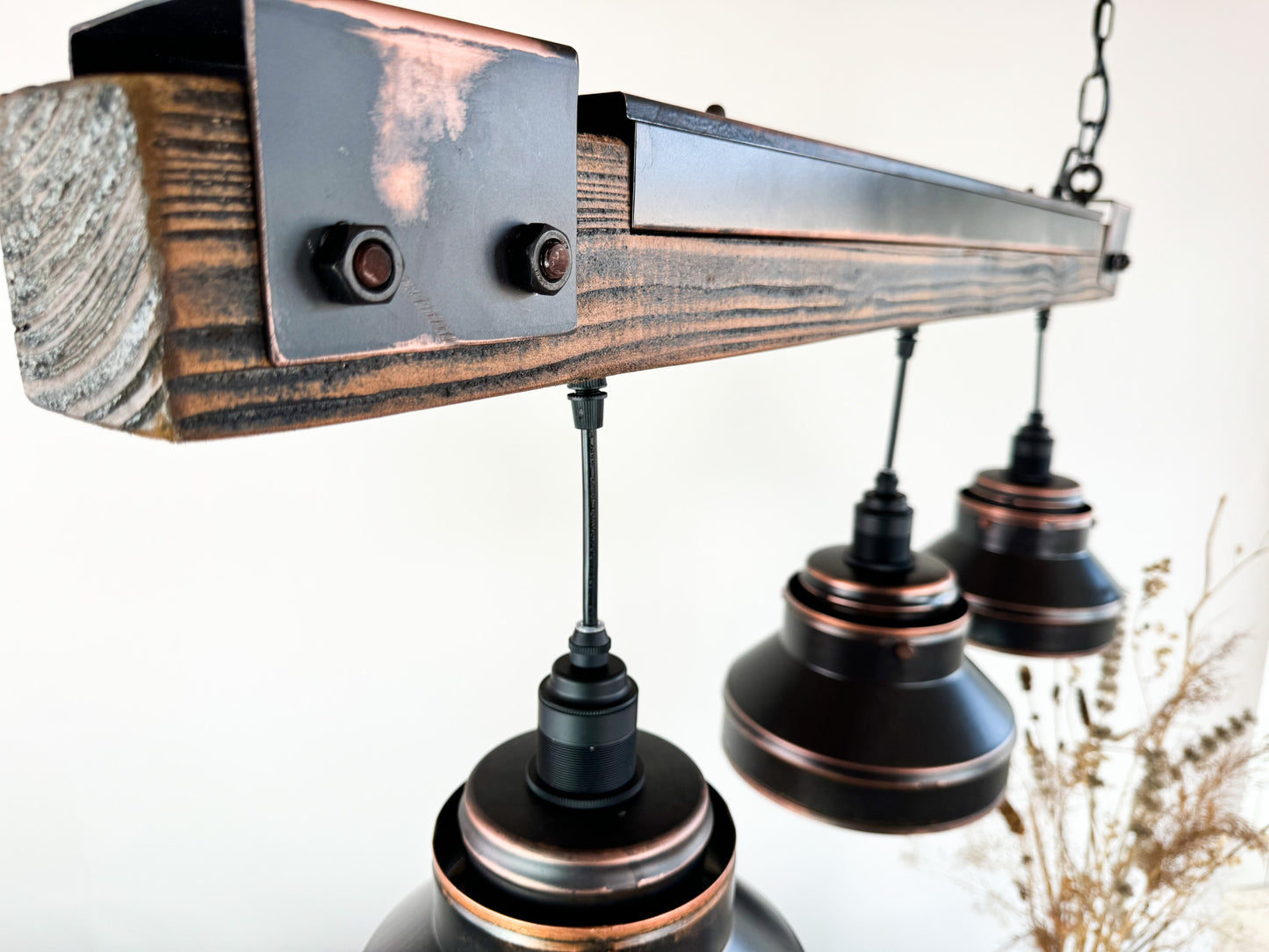 Industrial lighting ,Patina Light fixture ,Rustic chandelier , Farmhouse lighting ,Pendant light,