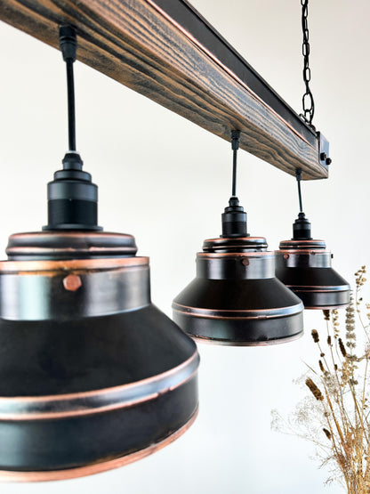 Industrial lighting ,Patina Light fixture ,Rustic chandelier , Farmhouse lighting ,Pendant light,
