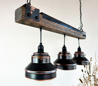 Industrial lighting ,Patina Light fixture ,Rustic chandelier , Farmhouse lighting ,Pendant light,