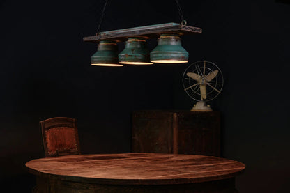 Tripple Copper Patina Pendant