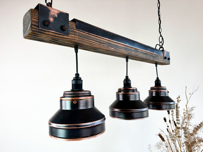 Industrial lighting ,Patina Light fixture ,Rustic chandelier , Farmhouse lighting ,Pendant light,