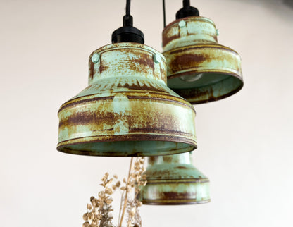 Industrial lighting , Rustic chandelier ,Steampunk Lamp , Light fixture , Handmade , Ceiling pendant light